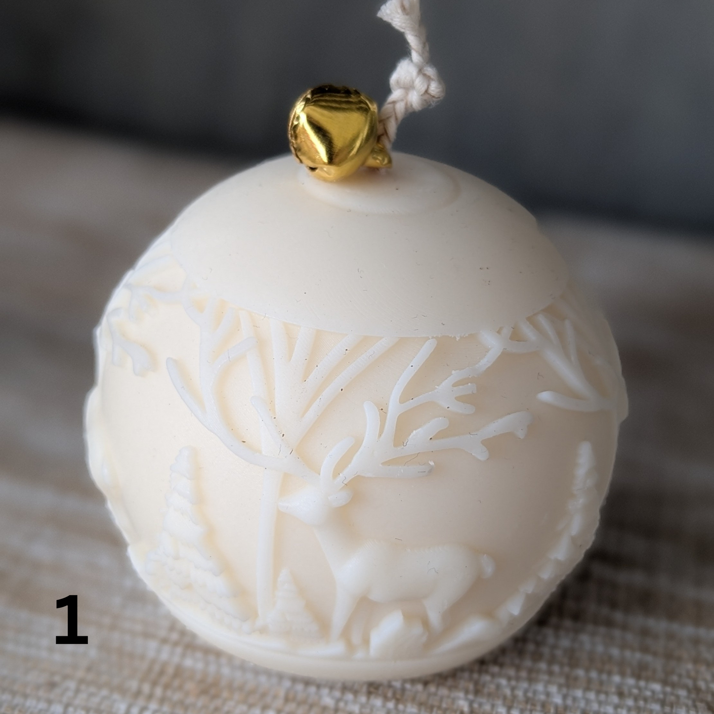Weihnachtskugel Kerze