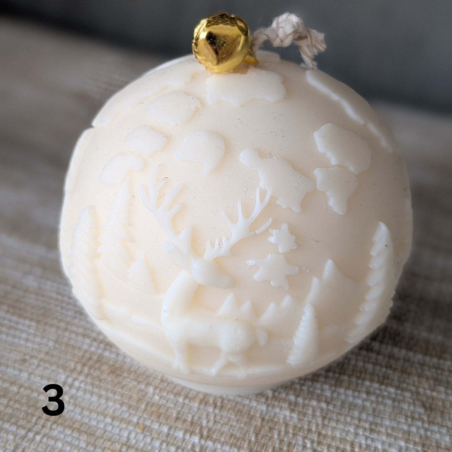 Weihnachtskugel Kerze