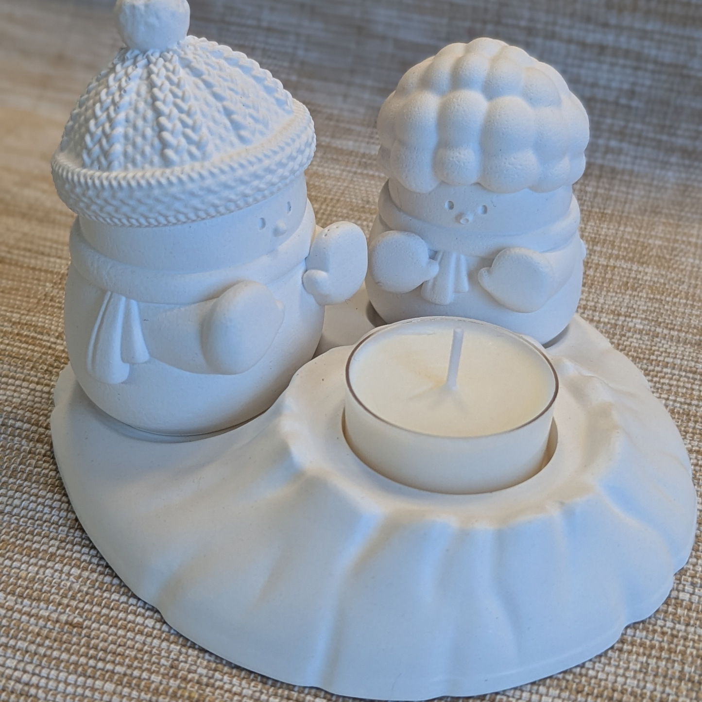 Schneemänner-Set (Teelichthalter)