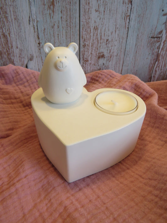 Teelichthalter Herzform