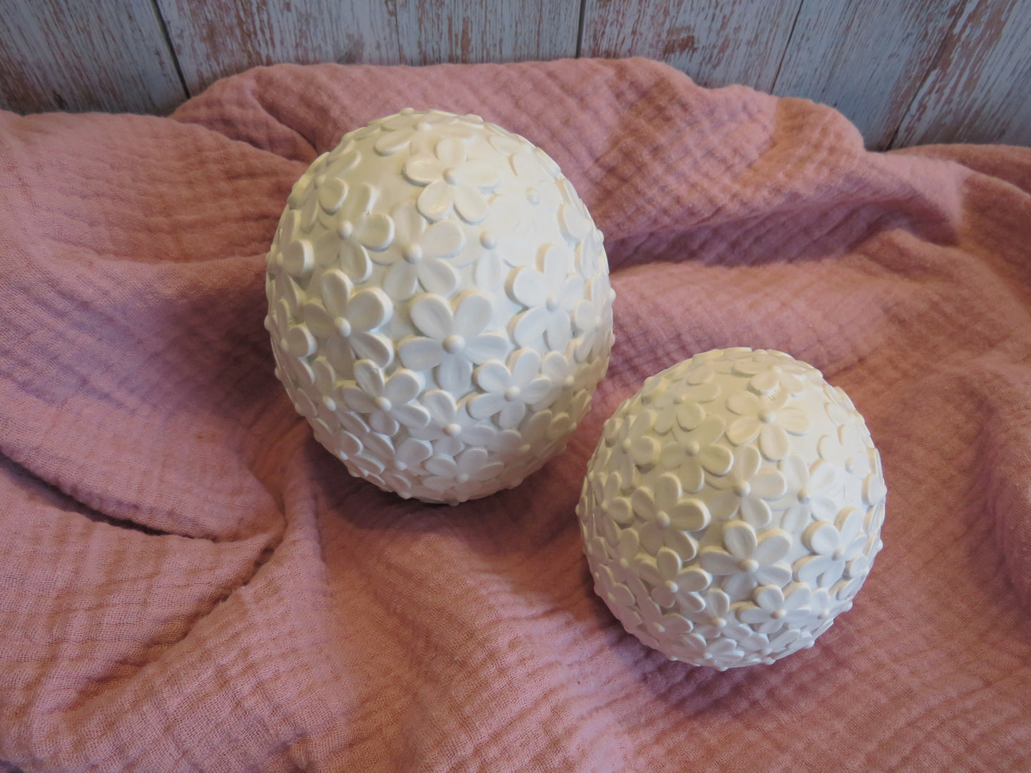 Dekorative Ostereier aus Keracraft mit Blumenstruktur 🐣🌸